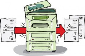 a copier making copies